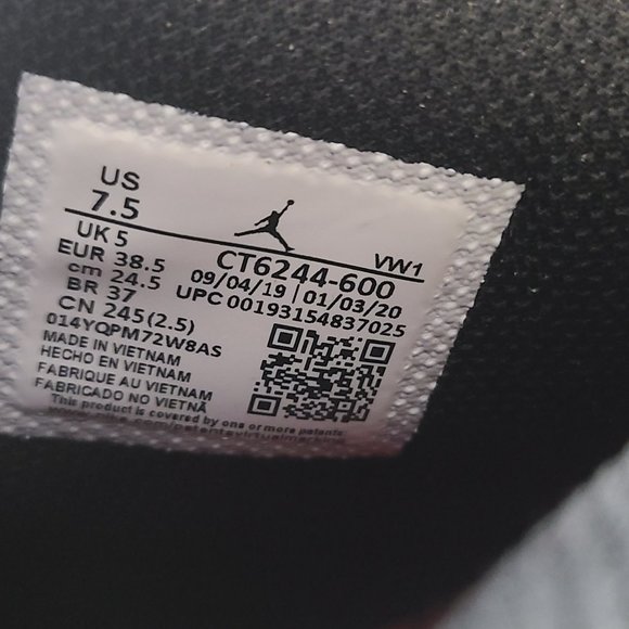 Nike Air Jordan 2 Retro Womens size 7.5 Multi-Color Red Yellow Blue Purple Green - Picture 16 of 17